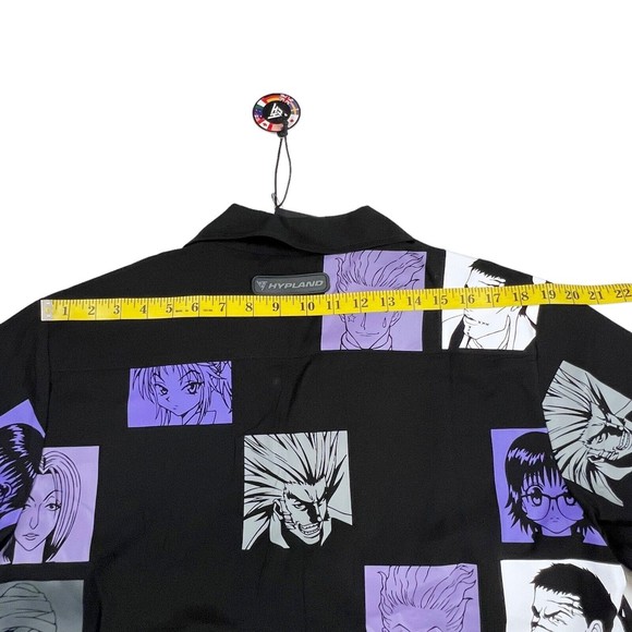 Hunter x Hunter Hypland Phantom Troupe Button Up Shirt S/S Anime NWT Mens L - Picture 11 of 11
